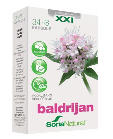 Soria Natural Baldrijan XXI, kapsule s podaljšanim sproščanjem