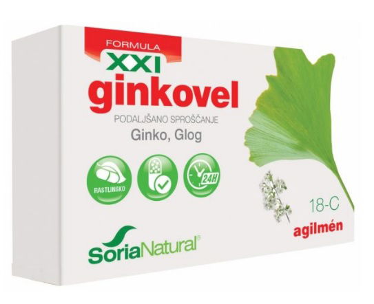 Soria Natural Ginkovel XII, kapsule s podaljšanim sproščanjem