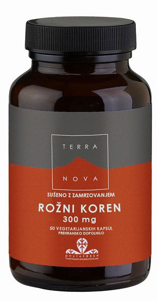 Terranova Rožni koren 300 mg, kapsule