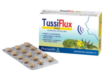 Tussiflux orodisperzibilne tablete za glas, 30 tablet