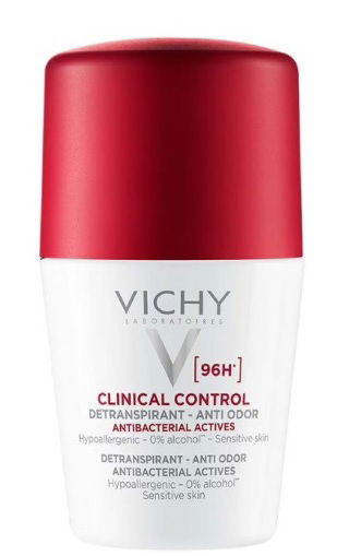 Vichy Clinical Control 96h detranspirant roll-on dezodorant proti neprijetnemu vonju, 50 ml