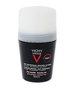 Vichy Homme Antiperspirant Roll-on 72 ur zaščite pred potenjem, 50 ml