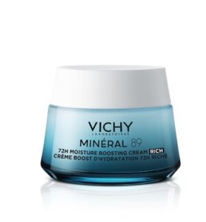 Vichy Mineral 89 Rich krema za 72-urno intenzivno vlaženje bogata tekstura, 50 ml