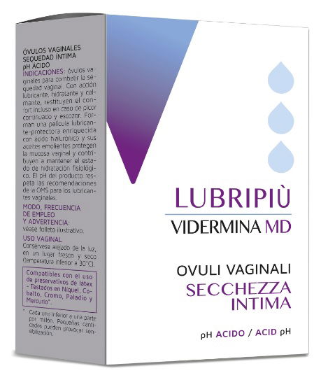 Vidermina Lubripiu vaginalne globule, 10 x 3 g