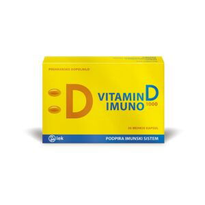 Vitamin D Imuno 1000 I.E., 30 mehkih kapsul