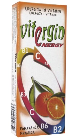 Vitergin Energy, vitaminski bonbon - pomaranča