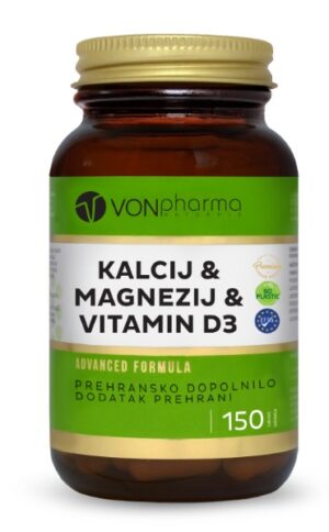 Vonpharma Kalcij & Magnezij & Vitamin D3, 150 tablet