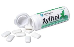 Xylitol, zaščitni žvečilni gumi - zelena meta