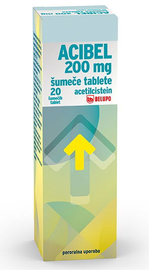 Acibel 200 mg, 20 šumečih tablet