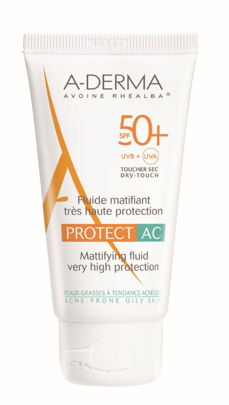 A-derma Protect AC, matirajoči fluid ZF50+