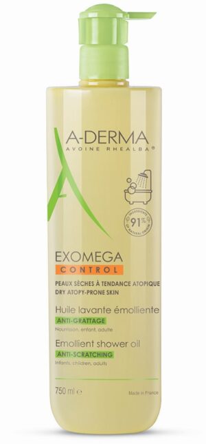 A-Derma Exomega Control, emolientno čistilno olje - 750 ml