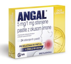 Angal, 24 pastil z okusom limone