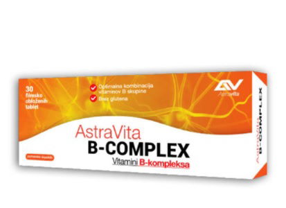 AstraVita B- Complex, filmsko obložene tablete