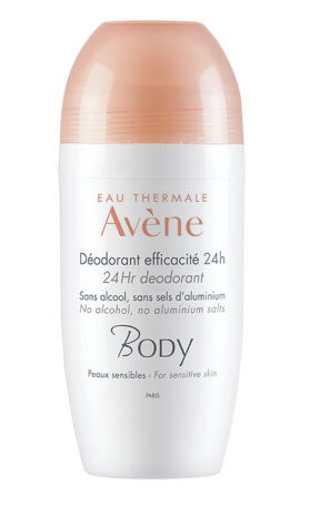 Avene Body, 24-urni deodorant za občutljivo kožo roll-on