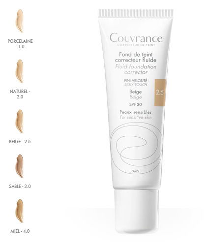 Avene Couvrance, tekoči puder - 4.0 Miel 