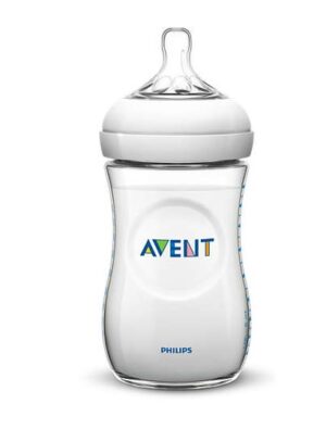 Avent Natural, steklenička s silikonskim cucljem - 260 ml 