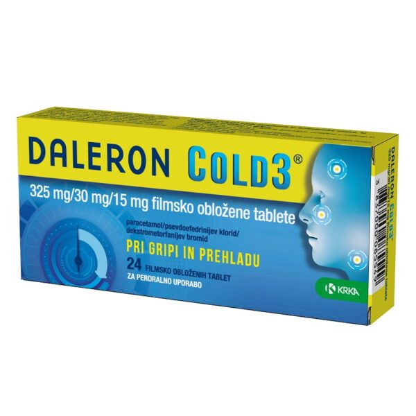 Daleron Cold 3, filmsko obložene tablete