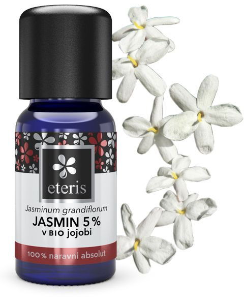 Eteris, eterično olje Jasmin 5% v BIO jojobi