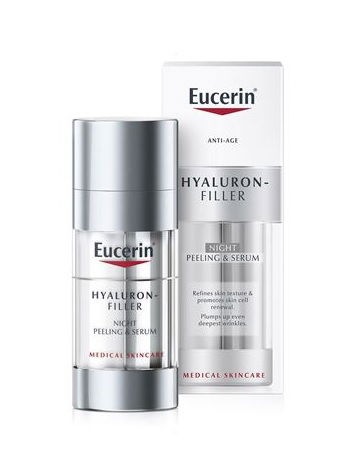 Eucerin Hyaluron-Filler, nočni piling in serum