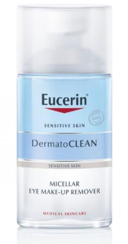 Eucerin Dermatoclean, micelarni odstranjevalec ličil za oči - 125 ml