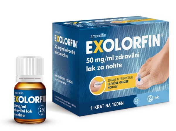 Exolorfin 50mg/ml, zdravilni lak za nohte