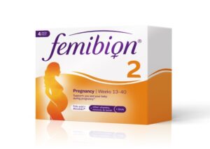 Femibion 2 400 mcg z metafolinom, vitaminom D, DHA in jodom, tablete