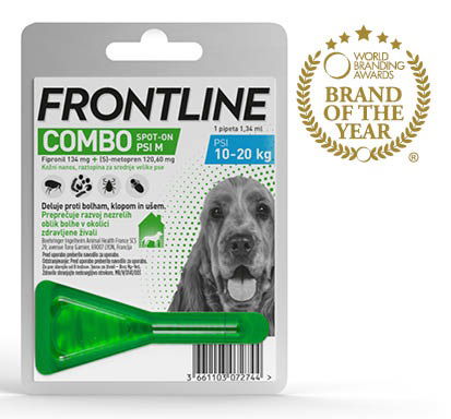 Frontline Combo Dog, kožni nanos za srednje pse (10-20kg)