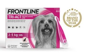 Frontline Tri-Act kožni nanos, raztopina za pse 2 - 5 kg