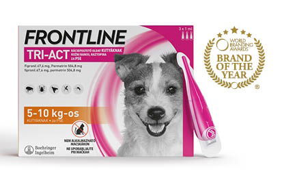 Frontline Tri-Act kožni nanos, raztopina za pse 5 - 10 kg