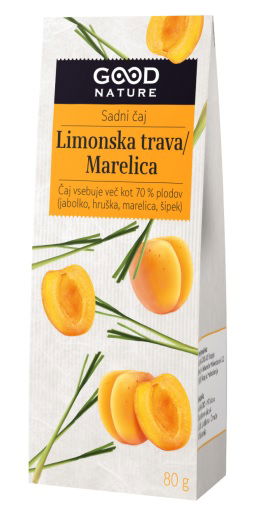 Good Nature, limonska trava/marelica sadni čaj