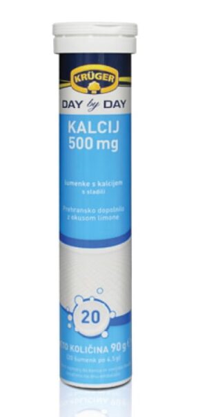 Kruger Day by Day, Kalcij 500 mg, šumeče tablete