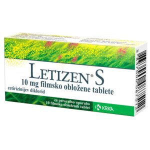 Letizen S, filmsko obložene tablete