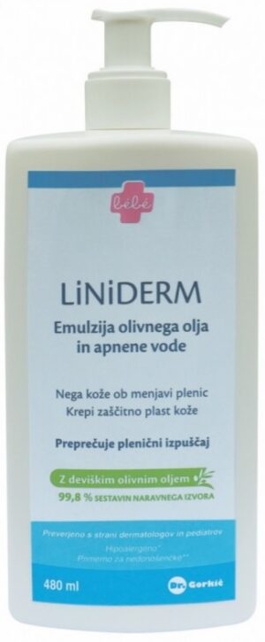 Liniderm, emulzija olivnega olja in apnene vode - 480 ml