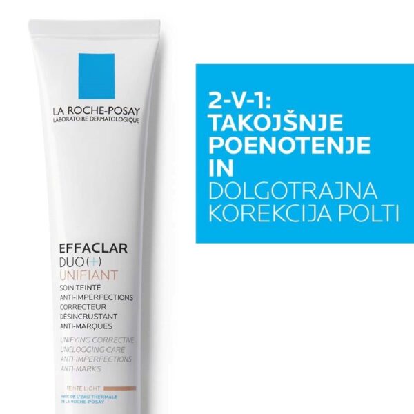 LRP Effaclar Duo+ Unifiant, korektivna obarvana nega - light