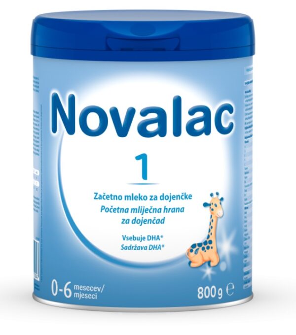 Novalac 1, začetno mleko za dojenčke 0-6 mesecev, 800 g