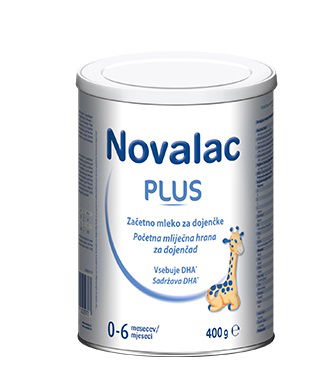 Novalac Plus, začetno mleko za dojenčke, 400 g