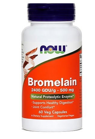 NOW Bromelain 500 mg, kapsule