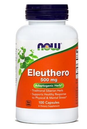 NOW Eleuthero - sibirski ginseng 500 mg, kapsule