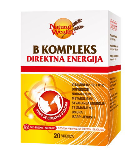 Natural Wealth B Kompleks direktna energija, vrečke