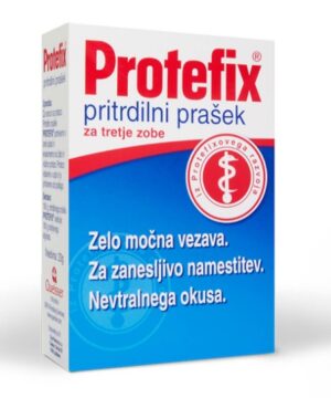 Protefix, pritrdilni prašek za zobne proteze