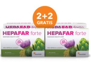 Sensilab Hepafar Forte, kapsule AKCIJA 2 + 2  GRATIS