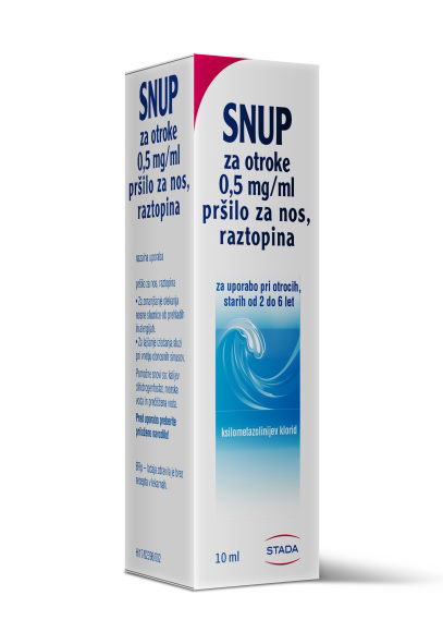 SNUP 0,5 mg/ml pršilo za nos, raztopina