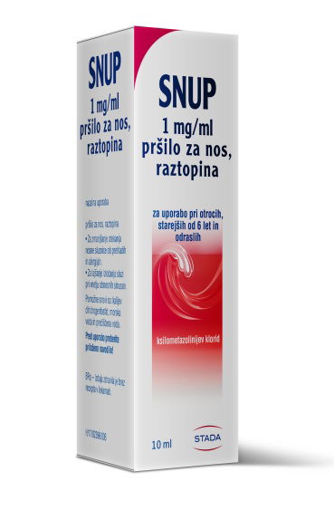 SNUP 1 mg/ml pršilo za nos, raztopina