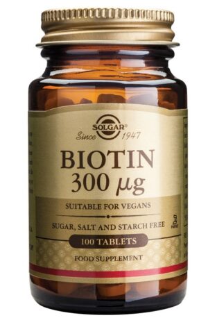 Solgar Biotin 300 μg, tablete