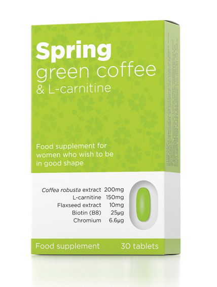 Spring Green Coffee in L-carnitin, tablete