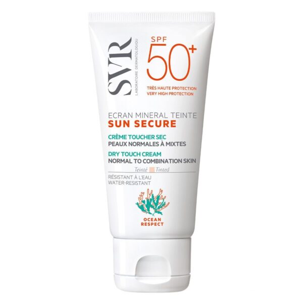 SVR Sun Secure Ecran SPF50+, obarvana mineralna krema - normalna/mešana