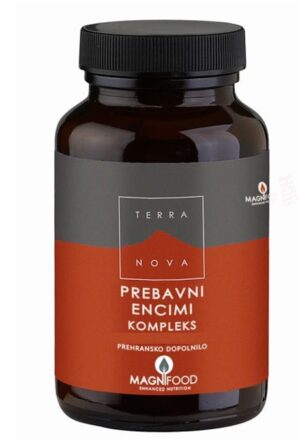 Terranova Prebavni encimi s probiotiki kompleks, 100 kapsul