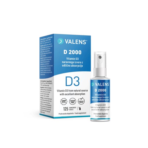 Valens vitamin D 2000, ustno pršilo