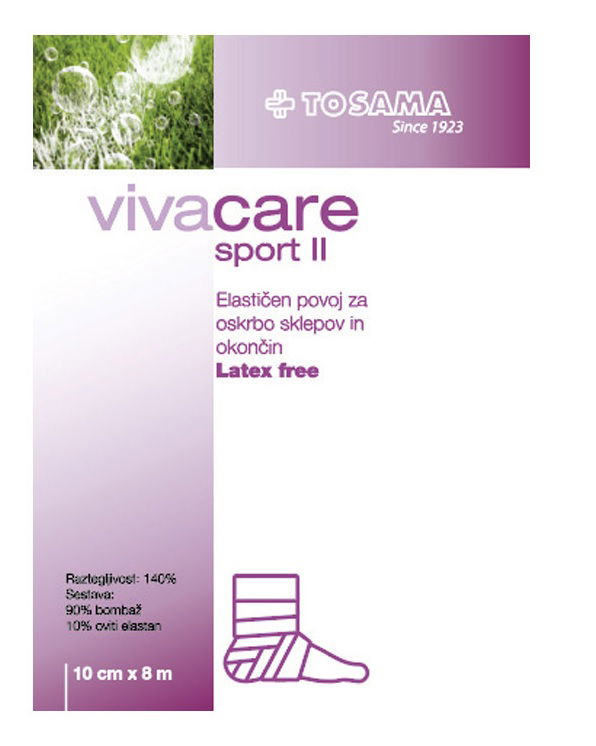 Vivacare Sport II 10cm x 8m, povoj