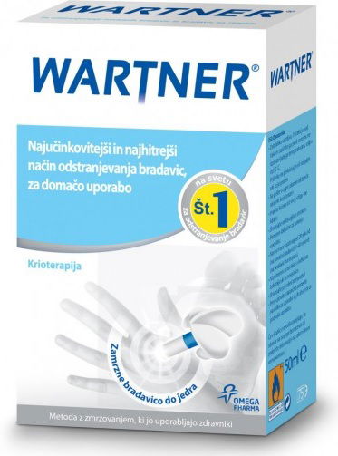 Wartner, pršilo za odstranjevanje bradavic